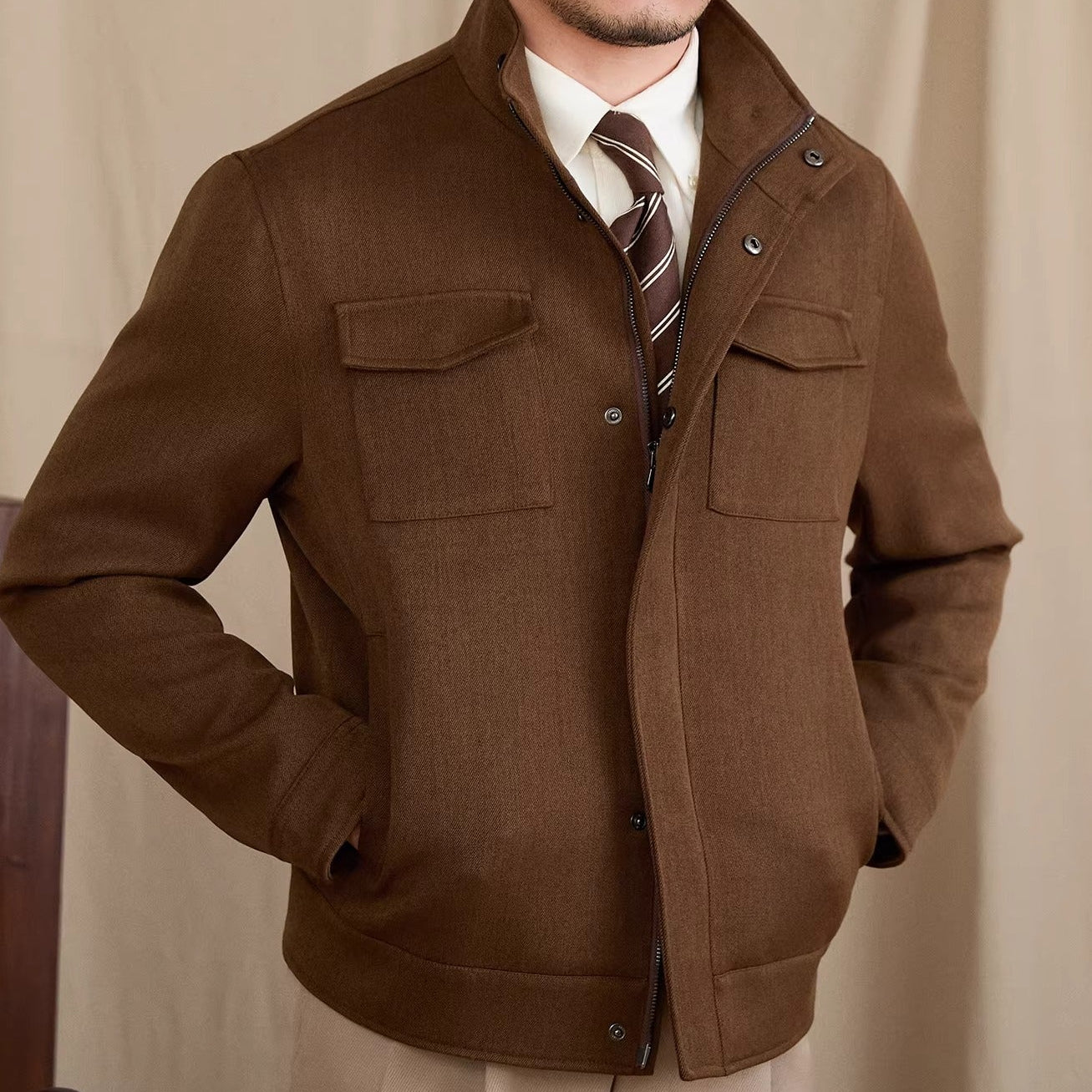 Knightsbridge Wool Blend Short Jacket