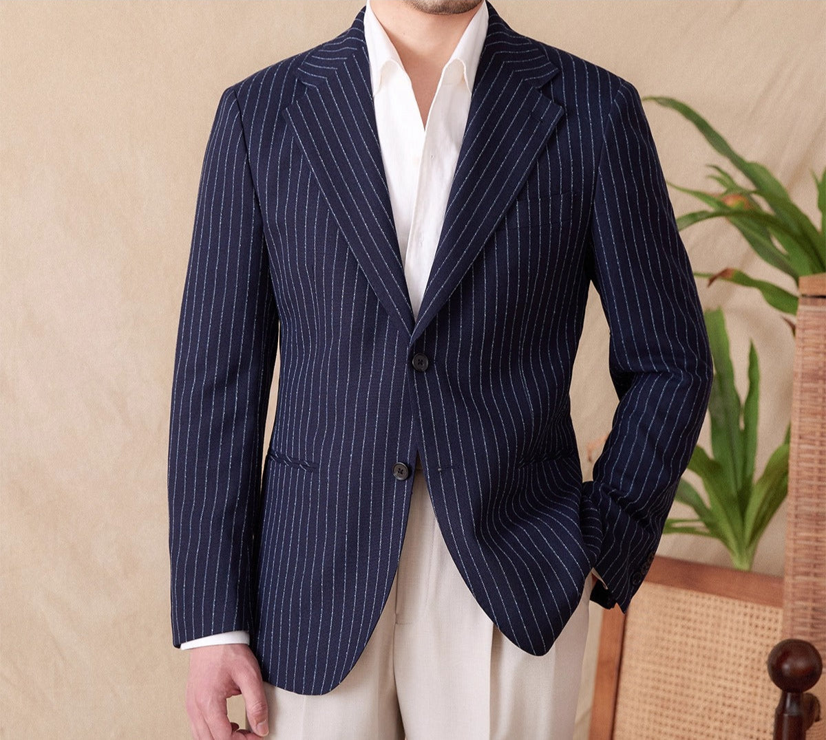 Wimbledon Pinstripe Sports Blazer Jacket