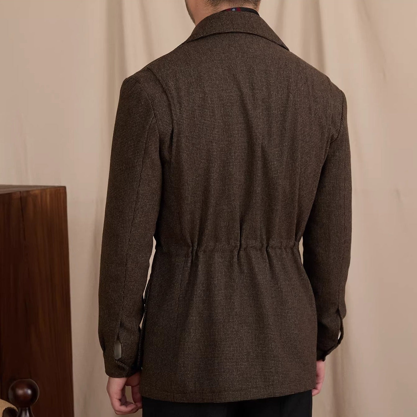 Montmartre Wool Blend Military Suit Collar Jacket